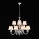 Meteor chandelier, 12x60W E14, white 64x64x170 cm