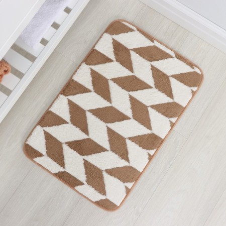 Bath and toilet rug of the Dolyan "Rally", 40 × 60 cm, brown color-5
