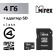 MIREX Microsd memory card, 4 GB, SDHC, class 4, with adapter SD