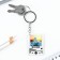 Key keychain Acrylic player "Mountains Knee", 3.5 x 10 cm