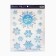 Interior sticker - a vocational book "sparkling snowflakes", 21 x 29.7 cm, New Year