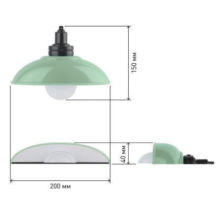 Nightlight-NLED-487-1W-SW-GR lamp on green batteries-8