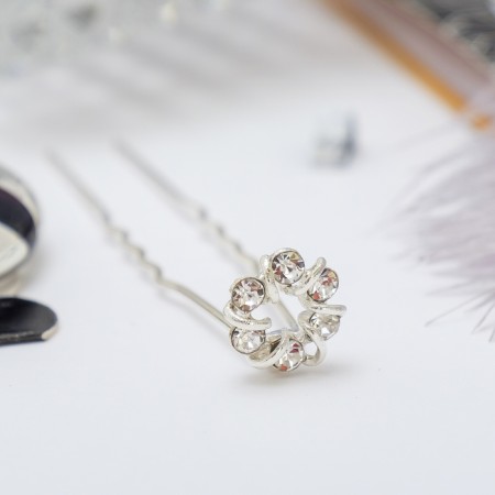 Hair stile "Star flare" 1.2x6 cm, silver