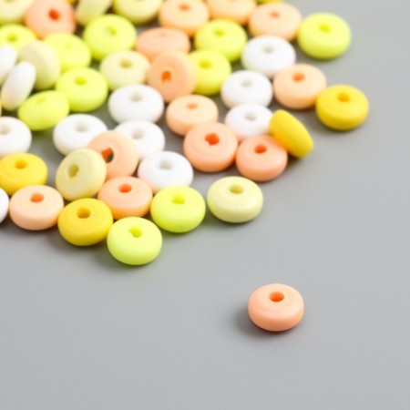 Beads for the creativity of PVC "Ring. Citrus" set of 112 pcs 0.7x0.7x0.3 cm-1