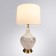 Decorative table lamp Arte Lamp SaipH A5051LT-1PB, E27, 60 W, 38x38x65 cm, copper, white