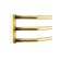Domoterm electric heated towel rail "Laura", 500 x 700 mm, 9 crossbars, left, bronze