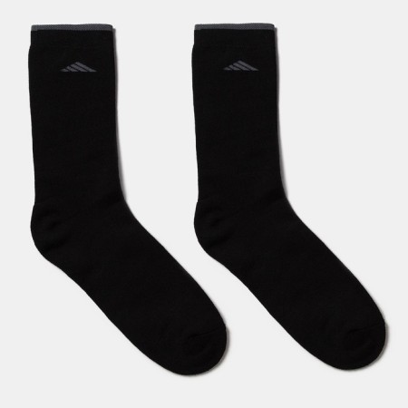 Male terry socks quartet, black color, size 25-27