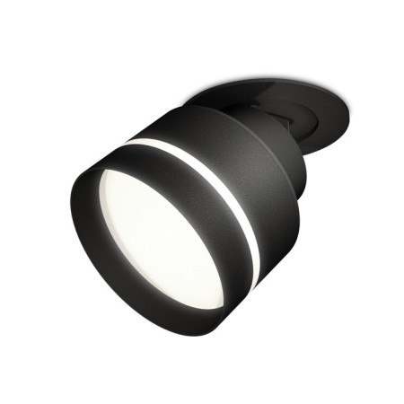 A set of a built -in rotary lamp with AMBRELLA LIGHT, Techno, XM8102525, Black Black Sand