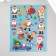Plastic sticker "Different grandfathers frosts" 24.5x19.5 cm