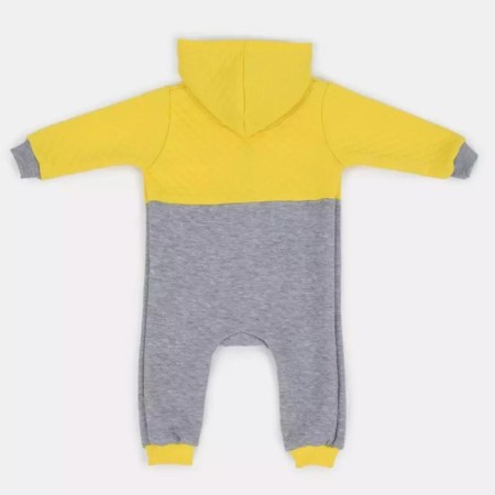 Combineson children's insulated tops "Capitane", height 86 cm, color gray/yellow-11