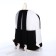 School backpack from textiles on lightning, 3 pockets, black color