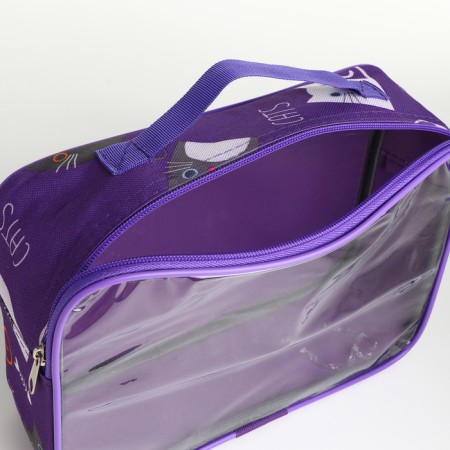 Lightning cosmetic bag, lilac color-2
