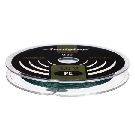 Onlytop Universal X4 cord, diameter 0.30 mm, test 22 kg, 100 m, dark green-1