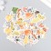 Stickers for creativity "Autumn Bouquet" set 46 pcs 4.4x4.4x1.1 cm