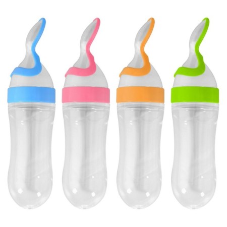 Nipple-rifle nursery for feeding, 100 ml, from 6 months, color mix-1