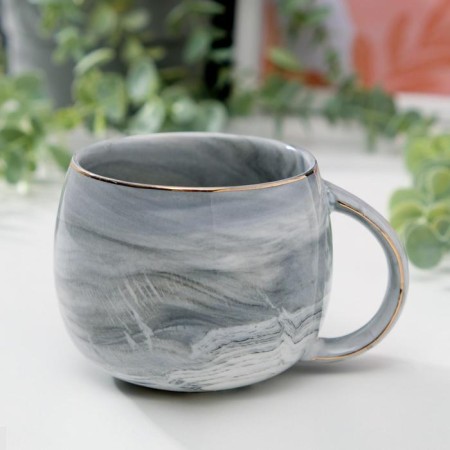 Ceramic mug "is nowhere better", 350 ml, the color is gray-1