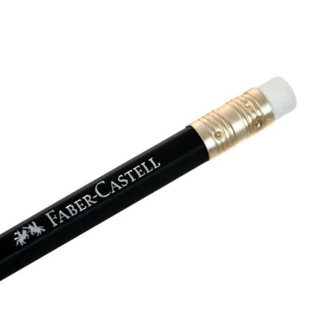 Pencil black-granographic Faber-Castell HB 1112 with an eraser, black-2