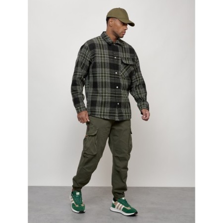 Male windbreaker, size 48, green color-2