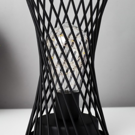 Jero nightlight LED from batteries 3haa black 10x10x18.5 cm Risalux-3
