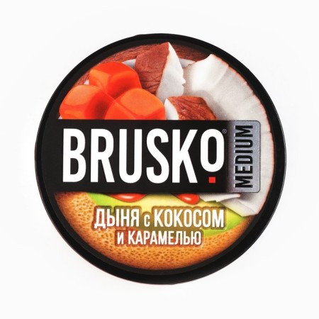 Brusko's teddy nicotine nicotine mixture "melon with coconut and caramel", 50 g, medium-1