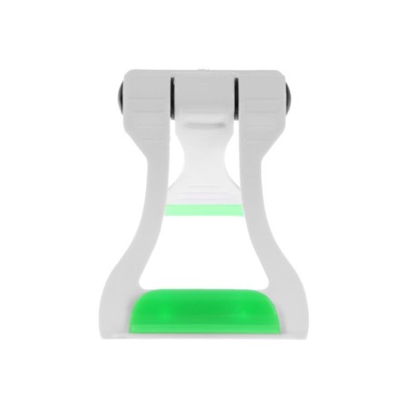Luazon phone stand, folding, reinforced, adjustable height, white/green-7
