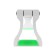 Luazon phone stand, folding, reinforced, adjustable height, white/green