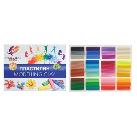 Plasticine 40 colors 800 g "Classic"-1