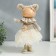 Interior doll "Baby in a beige outfit, a skirt from a mesh" 33x15x18.5 cm