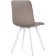 Stool on a metal frame chilli metal/velor, white/beige 43.5x50x87.5 cm