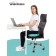 Anatomical pillow for sitting, size 46x36 cm, turquoise color
