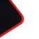 Mouse mat, gaming, 25x21x0.15 cm, overlock, black and red