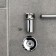 A wall hook on a bar, moving, accoona a163-4, 4 pcs, color chrome