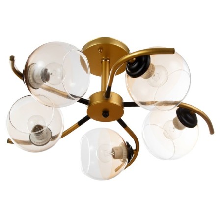 Merli chandelier 5he27 40W black and gold 60x60x27 cm Bayerlux