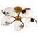 Merli chandelier 5he27 40W black and gold 60x60x27 cm Bayerlux