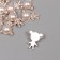 Decor for creativity plastic "Bear with rhinestones" gold set 10 pcs 2.5x2x1 cm