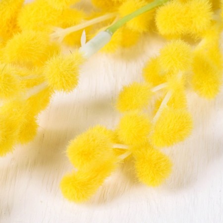 Artificial flowers "mimosa" 40 cm, yellow-1