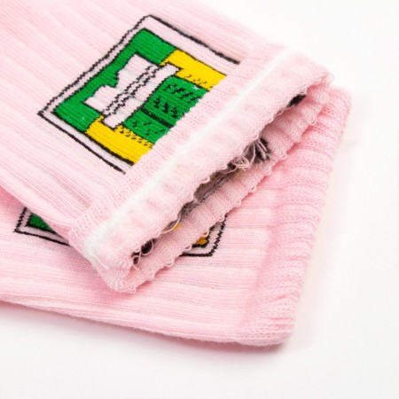 Women's socks minku "Cactus", pink color, size 38-39 (25 cm)-1