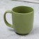 Ceramic olive mug, 450 ml, green color