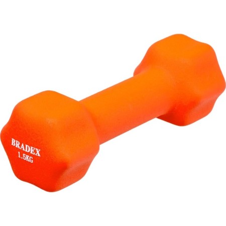 Neoprene dumbbells Bradex SF 0541, Orange, 1.5 kg