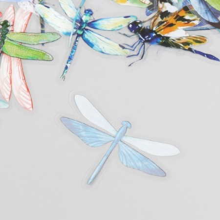 Stickers for creativity PLC PVC "Dragonfly" set 40 pcs 9x10.5 cm-3