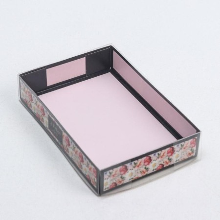 Confectionery packaging, Makarun with PVC lid, “love”, 17 x 12 x 3.5 cm-1