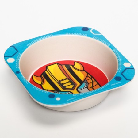 Children's bowl, bamboo, transformers-3