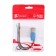 Switch, 12 V, 3 A, 5 PIN, IP67, D 16mm, wire 15 cm, red