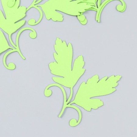 The workpiece from Foamiran "leaflets" 8x8 cm, thickness. 1mm, set 10 pcs, green