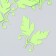 The workpiece from Foamiran "leaflets" 8x8 cm, thickness. 1mm, set 10 pcs, green