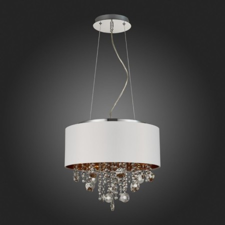 Suspension lamp ST LUCE. SL1350.503.04. Lacchia. 4x40 watts, E14, 40x40 cm, chromium color-5