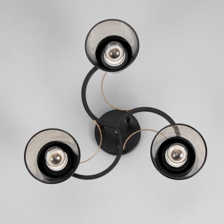 Rory chandelier 3he27 40w Black 44x44x17.5 cm-2