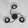 Rory chandelier 3he27 40w Black 44x44x17.5 cm