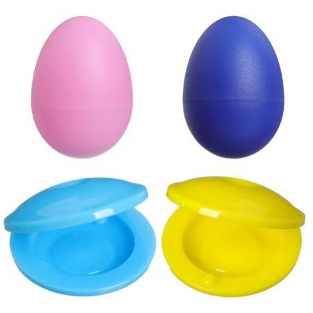 A set of rattles "testicles and castanets", 4 pcs, color mix, crush me-1