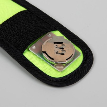 Reflective bracelet on batteries, self -fixed, 3 modes, 34.5 × 4 cm, yellow color-3